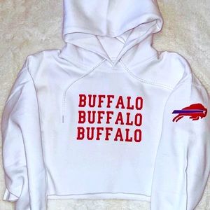 Medium white bills hoodie